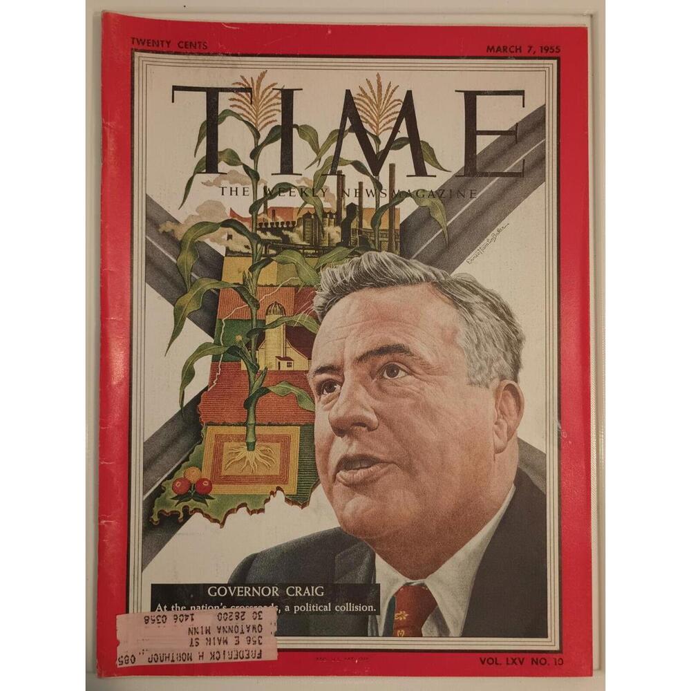 Time Magazine March 7 1955 Governor Craig